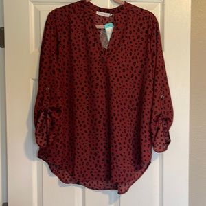 Wareen Split Neck Blouse XL